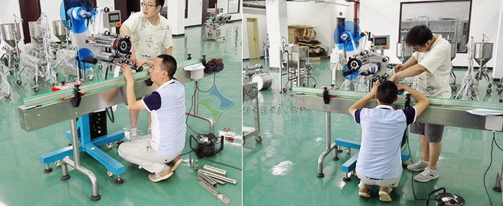 配線式貼標(biāo)機工廠圖