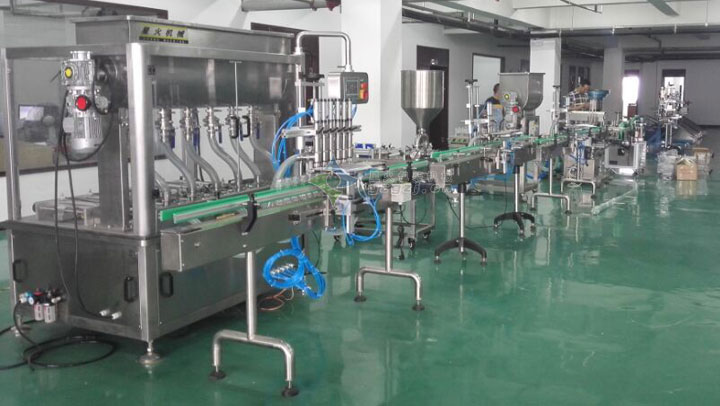 牛肉醬雙頭臥式攪拌直線灌裝機