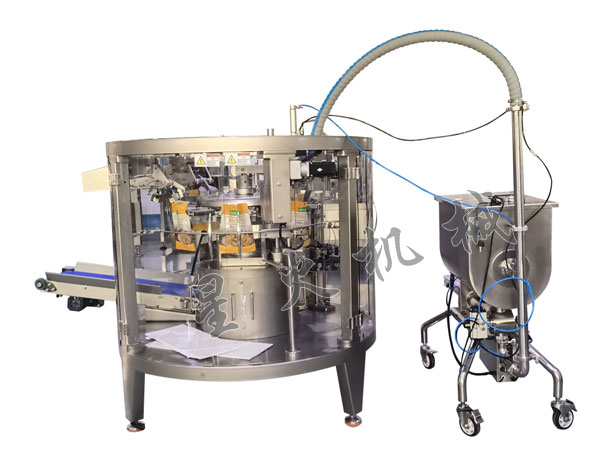 自動給袋式顆粒醬料食品包裝機(jī)